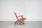 Vintage Cognac Folding Chair by Angel I. Pazmino for Muebles de Estilo 18