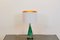 Lámpara de mesa de vidrio translúcido hecha a mano de Boussu, años 60, Imagen 2