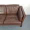 Vintage 2-Seater Brown Leather Sofa 3