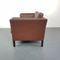 Vintage 2-Seater Brown Leather Sofa 7