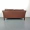 Vintage 2-Seater Brown Leather Sofa 5