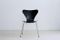 Sedie 3107 Mid-Century di Arne Jacobsen per Fritz Hansen, set di 4, Immagine 1