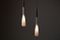 Danish Teak & Opaline Glass Pendant Lamps, 1950s, Set of 2 8