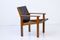 Teak & Leather Easy Chair by Hans-Agne Jakobsson for Bertil Johansson, 1976, Image 1