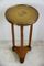 Art Deco Flower or Side Table with Embossed Brass Top, 1920s, Image 3