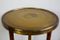 Art Deco Flower or Side Table with Embossed Brass Top, 1920s 9