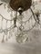 Lampadario vintage con perle in cristallo e gocce in vetro di Murano, Immagine 9