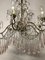 Lampadario vintage con perle in cristallo e gocce in vetro di Murano, Immagine 6