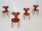 Model 3130 Grand Prix Chairs by Arne Jacobsen for Fritz Hansen, 1967, Set of 4 6