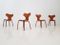 Model 3130 Grand Prix Chairs by Arne Jacobsen for Fritz Hansen, 1967, Set of 4 3