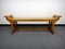 Italian Pear Wood Bench, 1920s 2