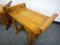 Vintage Italian Pearwood Benches, 1920s, Set of 2 6