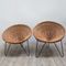 French Rattan Chairs, 1950s, Set of 2, Image 1