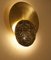 Applique Gong in ottone pressofuso e satinato di Esperia, Italia, 2016, set di 2, Immagine 3