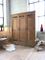 Vintage Holz & Messing Kleiderschrank 3