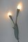 Lámparas de pared Amorphous en gris claro y latón, años 50. Juego de 2, Imagen 9