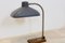 Lámpara de escritorio belga de acero, roble y baquelita, años 50, Imagen 4