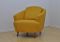 Mid-Century Yellow Armchair, 1950s 1