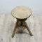 Industrieller Vintage holz Drehhocker 2