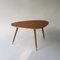 Table Basse Mid-Century avec Plateau en Cuir, 1950s 3