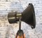Vintage Grey Factory Spotlight with Wooden Tripod Base, Image 7