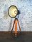 Vintage Grey Factory Spotlight with Wooden Tripod Base 10