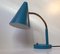 Danish Petrol Blue Table Lamp by E. S. Horn, 1950s 1