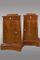 Antique Danish Trapezoidal Mahogany Cabinets with Drawer on Top, Set of 2 2