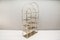 Golden Hollywood Regency Shelf with Smoked Glass, 1960s, Image 4
