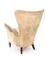 Fauteuils en Velours Beige, 1950s, Set de 2 3