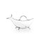 Blown Glass Goose Decanter by Aldo Cibic for Paola C. 1