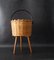 Large Wicker Sewing Basket, 1950s, Image 2