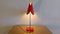 Lampe de Bureau Mid-Century Rouge par Josef Hurka pour Napako, 1960 6