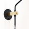 Minimalist Modern Brass & Oxidized Steel Potence Wall Lamp from Balance Lamp, Image 3