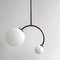 Black DIGON mini Lamp with Globe Shades in 2 Sizes from Balance Lamp 2