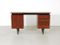 Teak Writing Desk with Extendable Pull-Out Shelves, 1960s 1