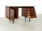 Teak Writing Desk with Extendable Pull-Out Shelves, 1960s 7