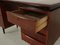 Teak Writing Desk with Extendable Pull-Out Shelves, 1960s 12