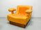 Modulares dunkelgelbes Mid-Century Leder Sofa Set von Dreipunkt, 1970er 11