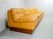 Modulares dunkelgelbes Mid-Century Leder Sofa Set von Dreipunkt, 1970er 6