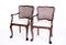 Table & 4 Chaises Style Chippendale Antique 15