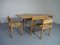 Danish Oak & Papercord Dining Set, 1960s, Set of 5 2