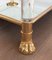 French Acrylic Glass Coffee Table with Gilt Lion Heads & Feet, 1970s 7