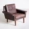Vintage Danish Leather Easy Chair, 1970s, Image 2