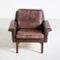 Vintage Danish Leather Easy Chair, 1970s, Image 1