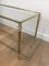 French Brass Coffee Table With Glass Top, 1940s, Image 5