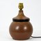 Lámpara de mesa de cerámica y cuero de Gabriel Hamm, años 80, Imagen 8