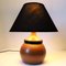 Ceramic and Leather Table Lamp by Gabriel Hamm, 1980s 12