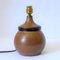 Lámpara de mesa de cerámica y cuero de Gabriel Hamm, años 80, Imagen 4