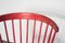 Red Spindle Back Chair by Lena Larsson for Nesto, 1960s 3